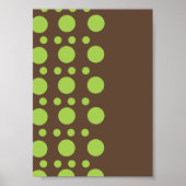 Grüne Kreise Poster (Vorne)
