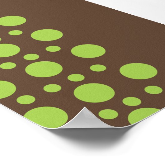 Grüne Kreise Poster (Ecke)