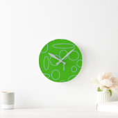 Grüne Kreise Runde Wanduhr (Zuhause)