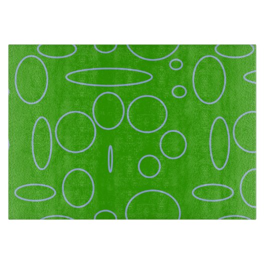 Grüne Kreise Schneidebrett (Vorderseite)