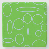 Grüne Kreise Steinuntersetzer (Vorderseite)