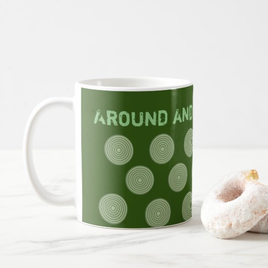 Grüne Kreise Tasse (Mit Donut)