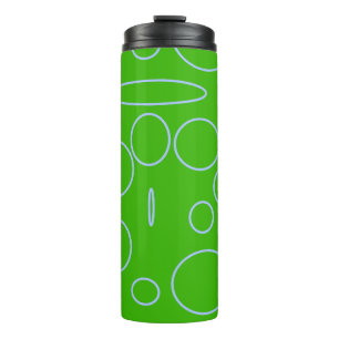 Grüne Kreise Thermosbecher