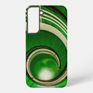 Grüne kreisförmige Treppe Samsung Galaxy Hülle