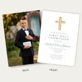 Grüne Kreuz Foto Junge Erste Kommune Einladung