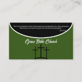 Grüne Kreuzpastete oder Kirche Deacon Visitenkarte (Vorderseite)