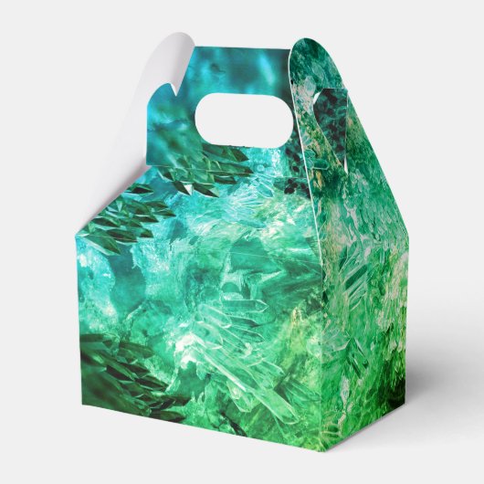 Grüne Kristalle Geschenkschachtel (Rückseite)