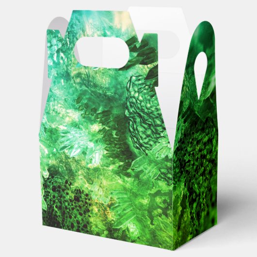 Grüne Kristalle Geschenkschachtel (Geöffnet)