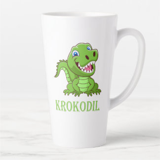 grüne Krokodil Milchtasse