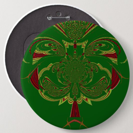 Grüne Krone Button (Vorne & Hinten)