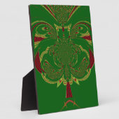 Grüne Krone Fotoplatte (Seite)