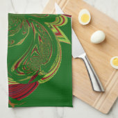 Grüne Krone Handtuch (Viertel Falte)