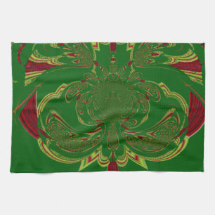 Grüne Krone Handtuch