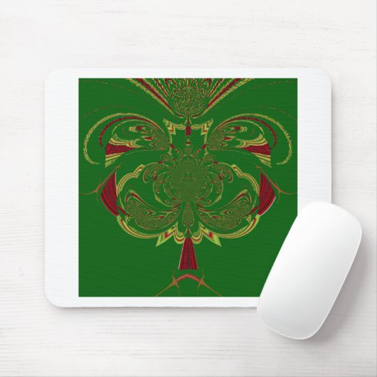 Grüne Krone Mousepad (Mit Mouse)