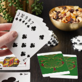Grüne Krone Spielkarten (In Situ)