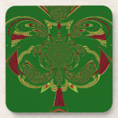 Grüne Krone Untersetzer (Vorderseite)