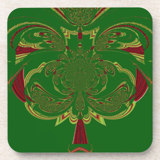 Grüne Krone Untersetzer (Vorderseite)