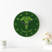 Grüne Kronen Große Wanduhr (Zuhause)