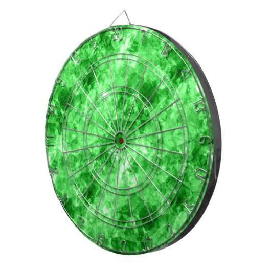 Grüne Krummlinge Dartscheibe (Vorderseite rechts)