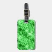 Grüne Krummlinge Gepäckanhänger (Vorderseite vertikal)