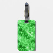 Grüne Krummlinge Gepäckanhänger (Rückseite vertikal)