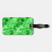 Grüne Krummlinge Gepäckanhänger (Rückseite horizontal)