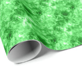 Grüne Krummlinge Geschenkpapier (Rolleneckpunkt)