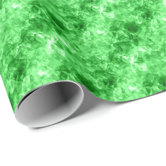 Grüne Krummlinge Geschenkpapier (Rolleneckpunkt)