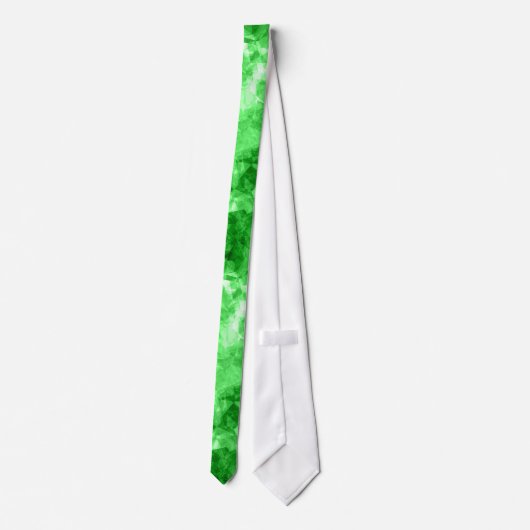 Grüne Krummlinge Krawatte (Rückseite)