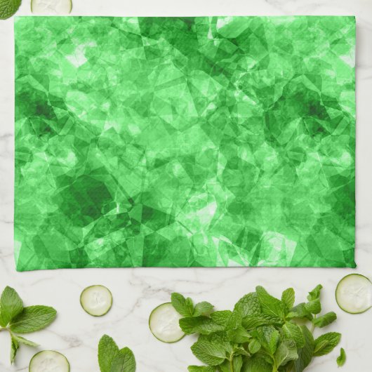 Grüne Krummlinge Küchentuch (Gefaltet)