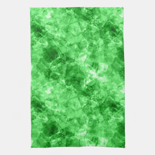 Grüne Krummlinge Küchentuch (Vertikal)