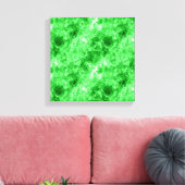 Grüne Krummlinge Leinwanddruck (Insitu (Wohnzimmer))