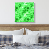Grüne Krummlinge Leinwanddruck (Insitu (Schlafzimmer))