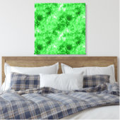Grüne Krummlinge Leinwanddruck (Insitu (Schlafzimmer))