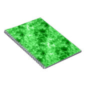 Grüne Krummlinge Notizblock (Rechte Seite)