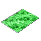 Grüne Krummlinge Notizblock (Linke Seite)