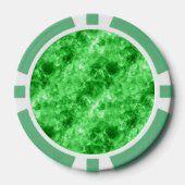 Grüne Krummlinge Pokerchips (Vorderseite)