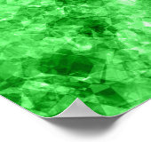 Grüne Krummlinge Poster (Ecke)
