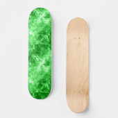 Grüne Krummlinge Skateboard (Vorderseite)