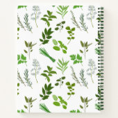 Grüne Küche Gartenkräuter Rezept Notizblock (Rückseite)