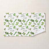 Grüne Küche Kulturelle Kräutergarten Badhandtuch Set (Handtuch)