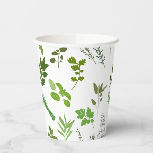 Grüne Küche Kulturelle Kräutergarten Pappbecher (Links)