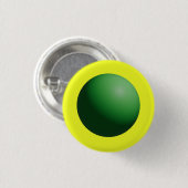 Grüne Kugel auf Gelb  Button (Vorne & Hinten)