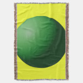 Grüne Kugel auf Gelb Decke (Vorderseite Vertikal)