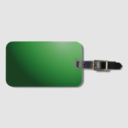 Grüne Kugel Gepäckanhänger (Vorderseite (Horizontal))