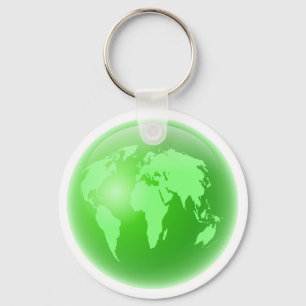 Grüne Kugel Schlüsselanhänger