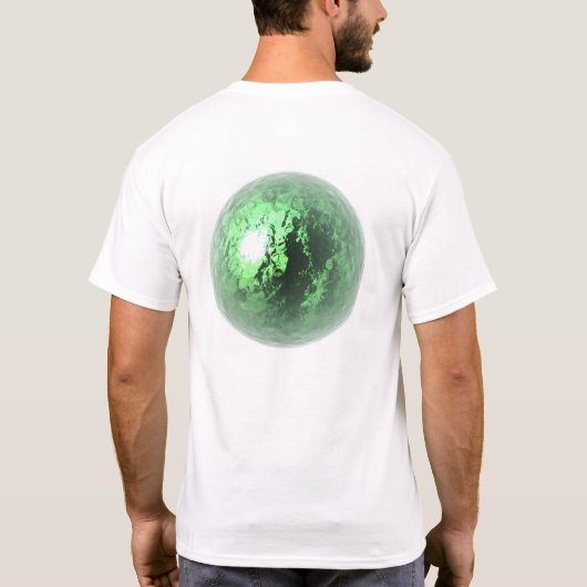 Grüne Kugel T-Shirt (Rückseite)