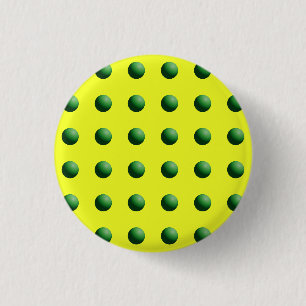 Grüne Kugeln auf Gelb Button