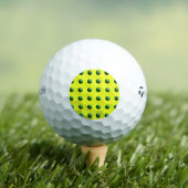 Grüne Kugeln auf Gelb Golfball (Insitu T-Shirt)
