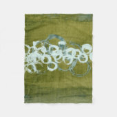 Grüne Kugeln I Fleecedecke (Vorderseite)